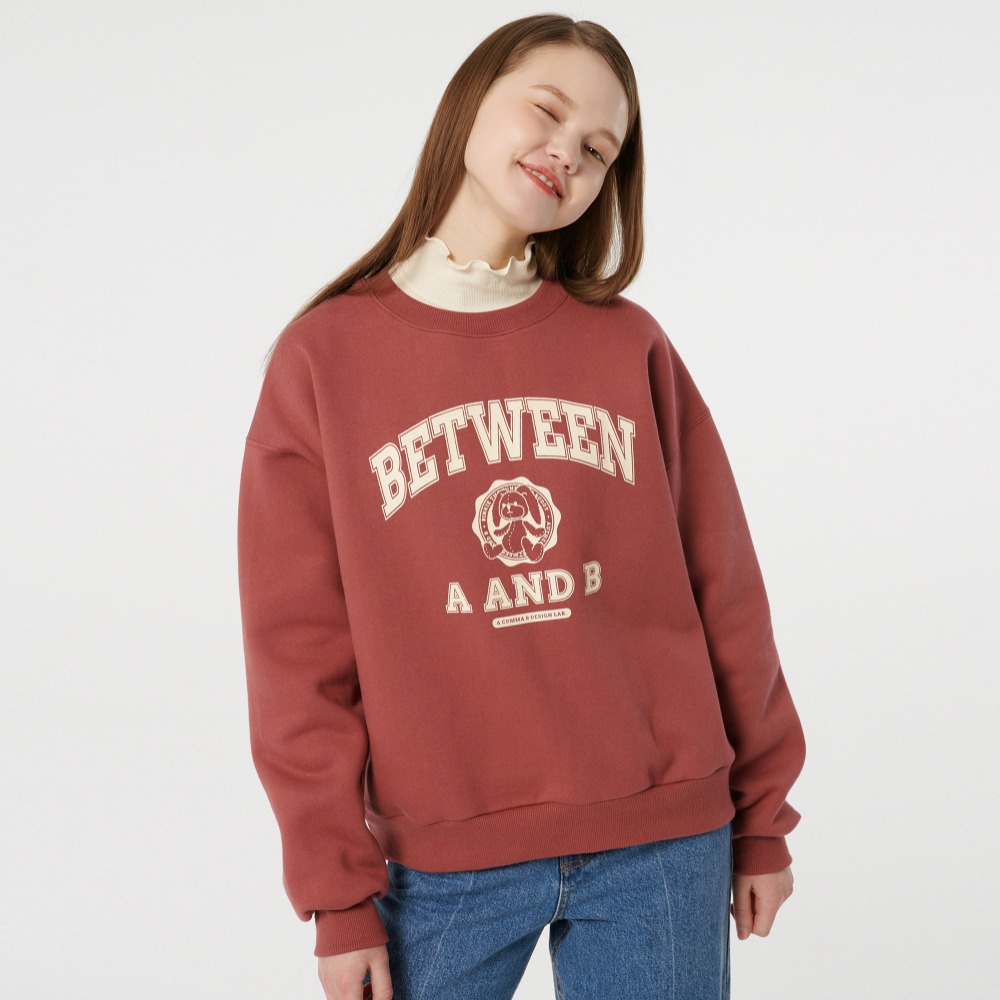 BETWEEN A AND B AUTHENTIC SWEATSHIRT [DEEP PINK]